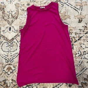 Forever 21 Distressed Oversized Tank Top